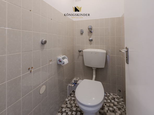 Separates WC ergänzt das Raumangebot sinnvoll.