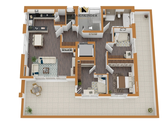 Grundriss Penthouse