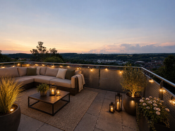Terrasse mit KI generiert