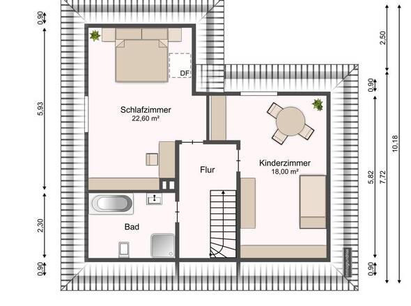 Grundriss DG