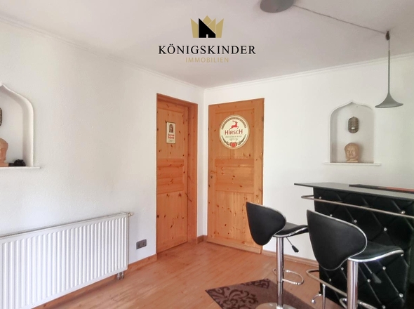 Eingang Sauna und Werkstadt