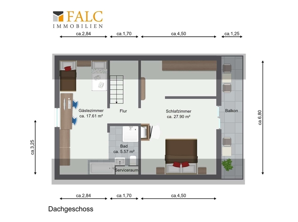 Grundriss Dachgeschoss 