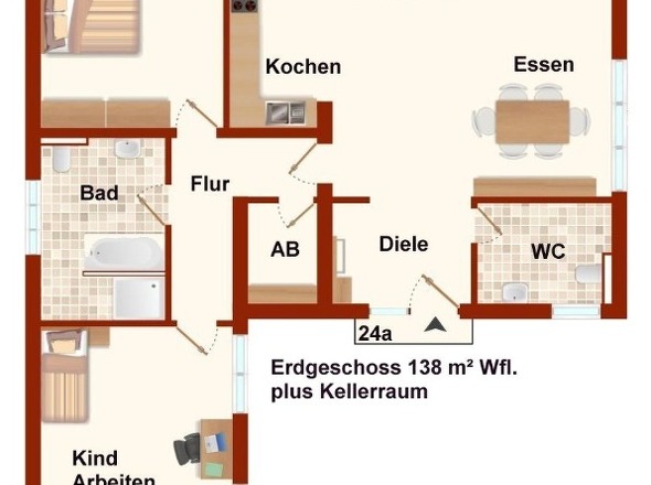 im Erdgeschoss