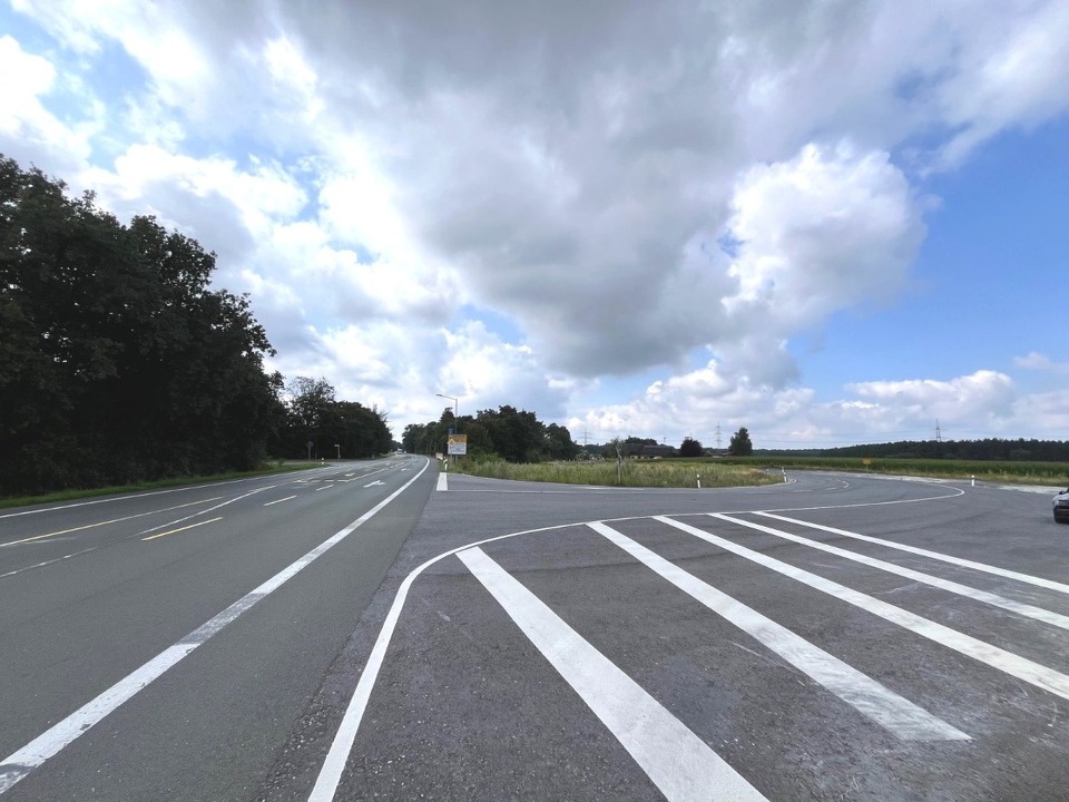 Zufahrt zum Gewerbegebiet