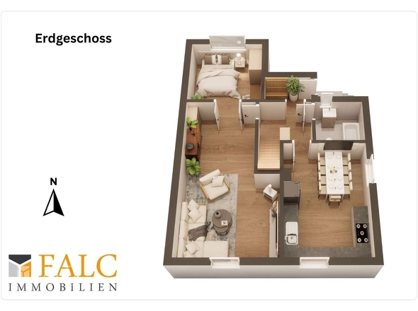 3D-Erdgeschoss