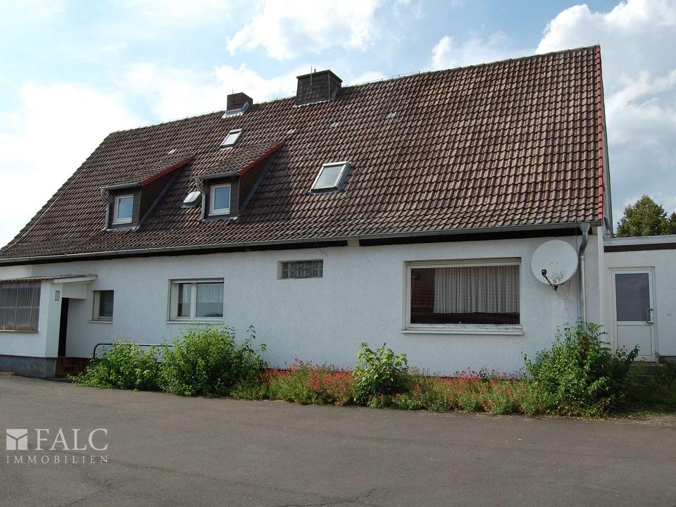 Haus von hinten
