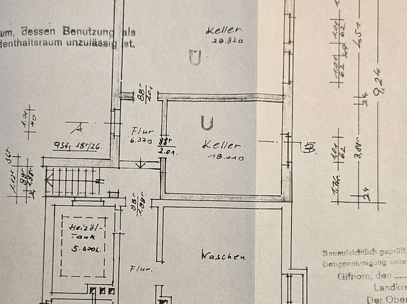 Grundriss Kellergeschoss