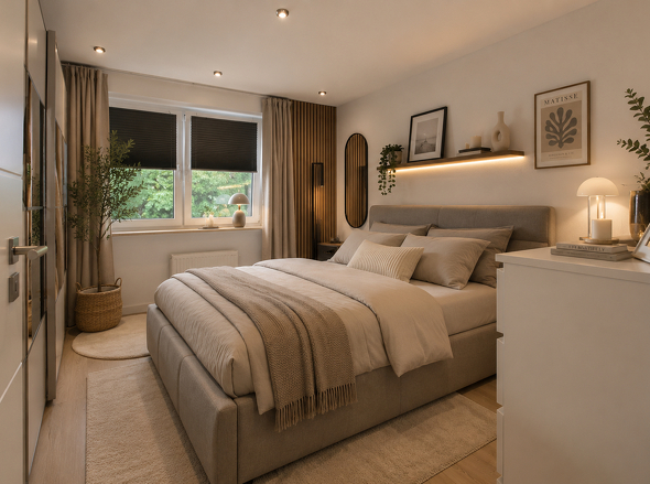 Einrichtungsbeispiel Schlafzimmer