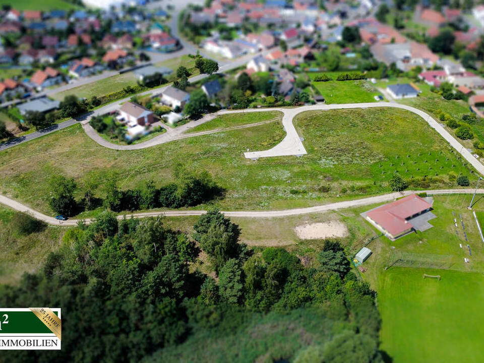 Luftbild Richtung Dorf