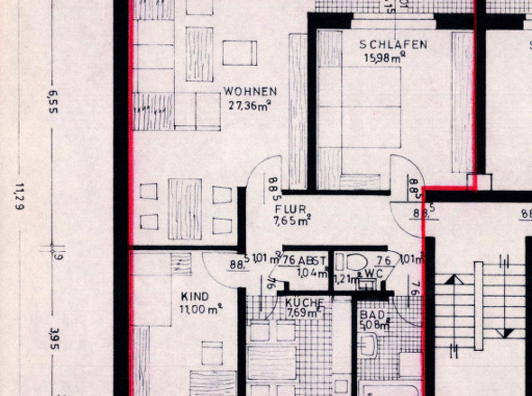 Grundriss I. OG (links)