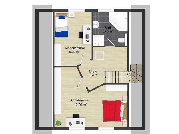 Grundriss Dachgeschoss