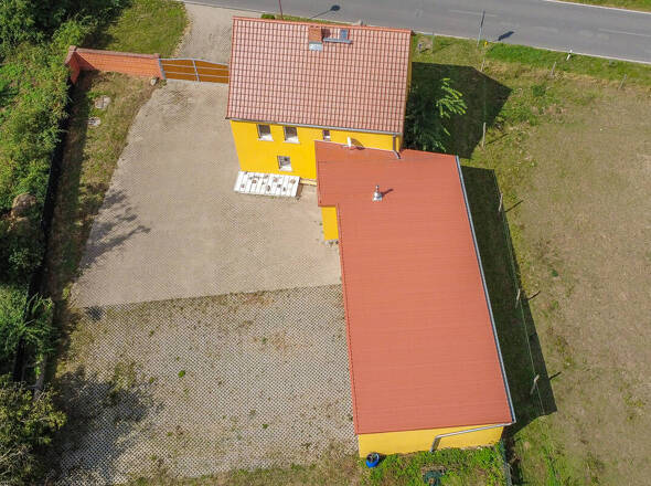 direkte Draufsicht Dächer