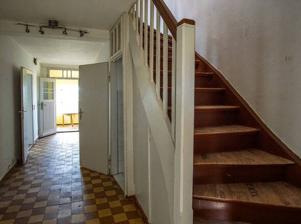 Treppe ins Obergeschoß