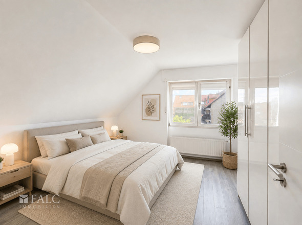 Schlafzimmer KI Home Staging