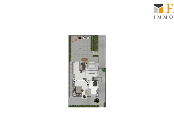 Grundriss EG mit Außenanlage