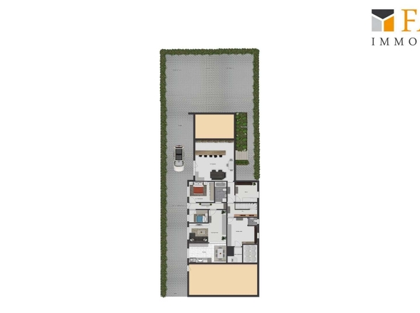 Grundriss UG mit Außenanlage