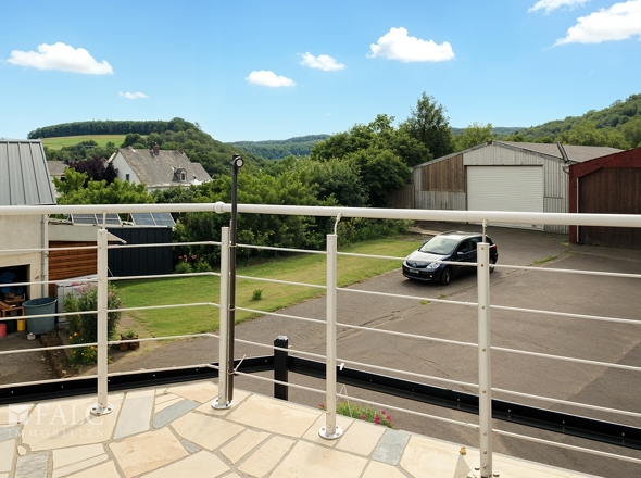 Blick vom Balkon