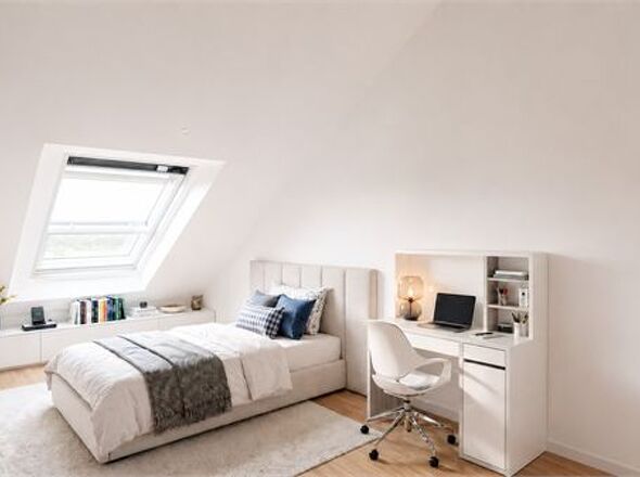 Das Schlafzimmer im DG (Visual