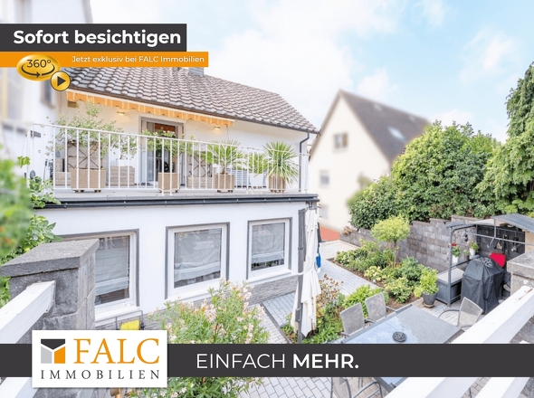 Außenansicht mit Terrasse
