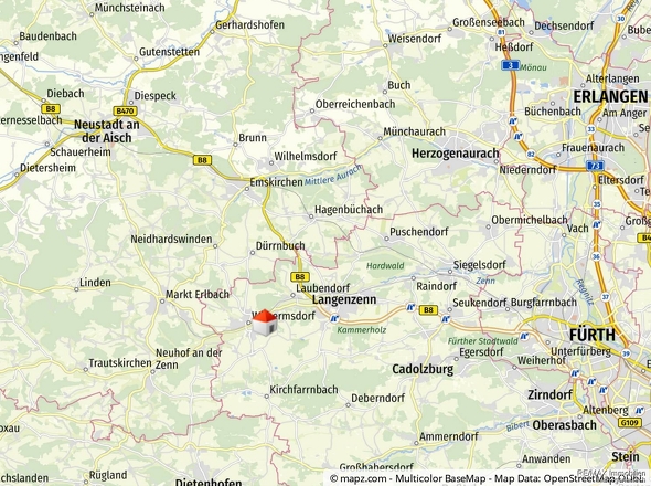 Geolyzer Kartenausschnitt