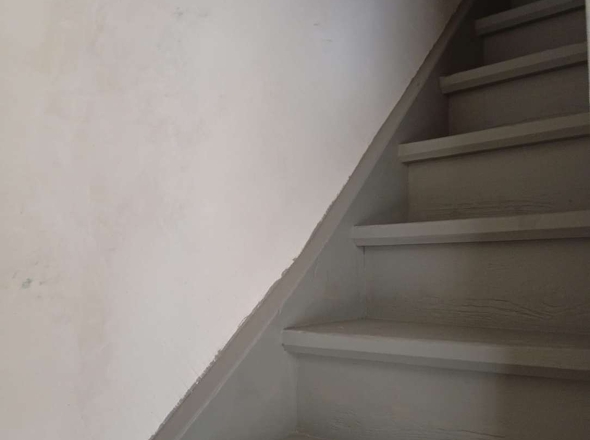 Treppe zum Dachgeschoss