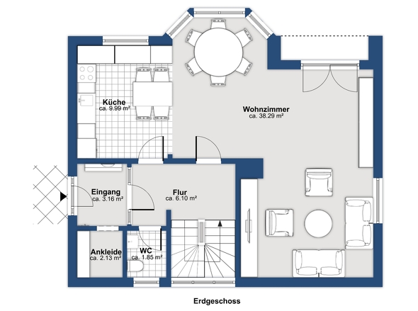 Grundriss Erdgeschoss 
