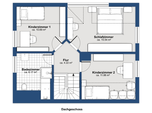 Grundriss Dachgeschoss 