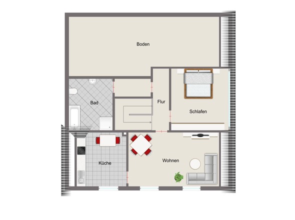 Wohnung 3 (Dachgeschoss)