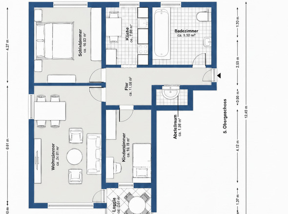 Grundriss Wohnung