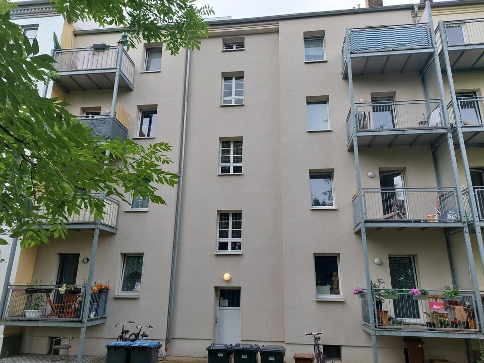 Ansicht Hofseite mit Balkonen