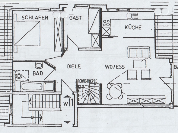 Wohnung-Grundriss