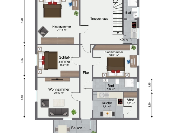 Grundriss 1.Obergeschoss