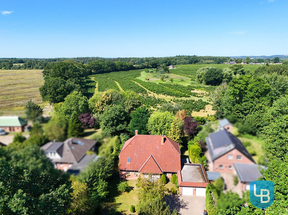 Blick auf das Grundstück