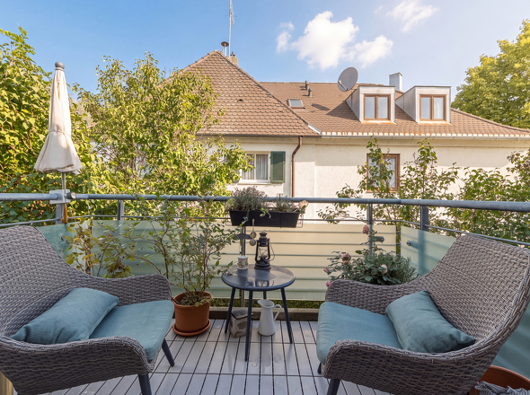 Balkon Westausrichtung