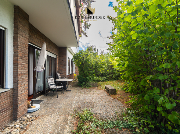 Terrasse und Garten Untergeschoss