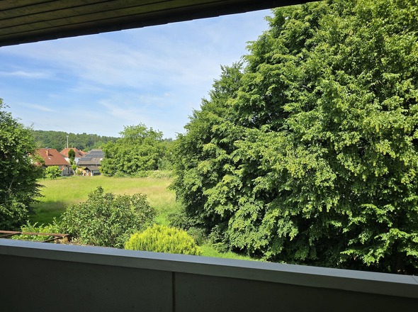 Blick vom Balkon