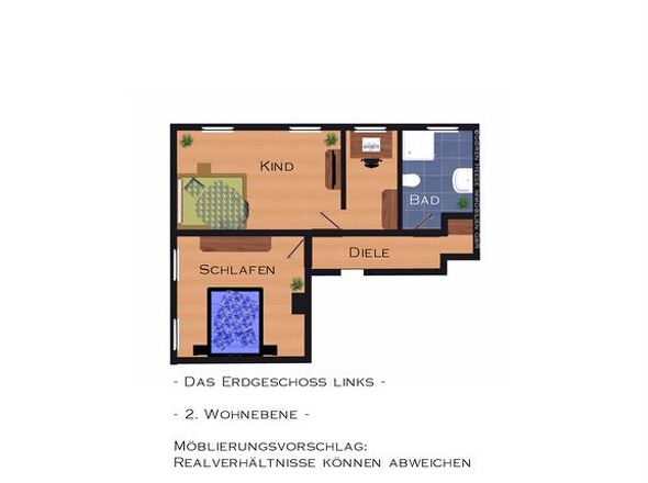 Die Raumaufteilung