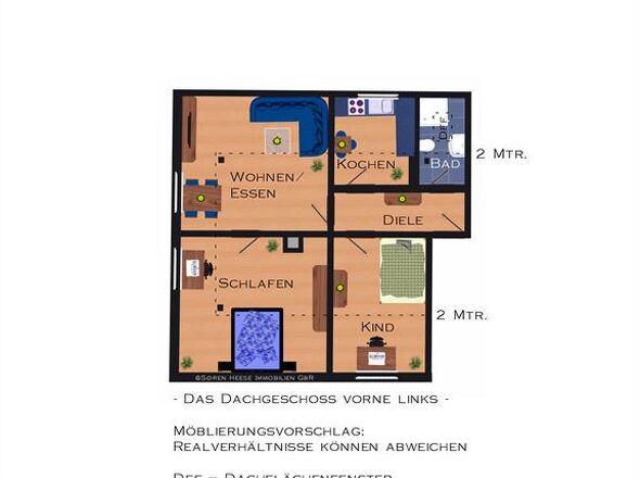 Die Raumaufteilung