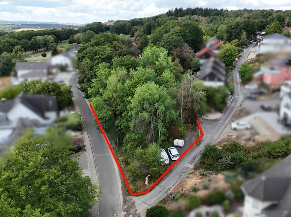 Ansicht von Westen verpixelt