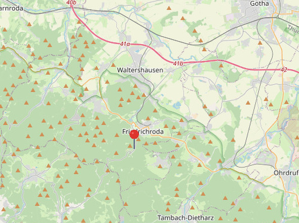 Lageplan Waldhotel