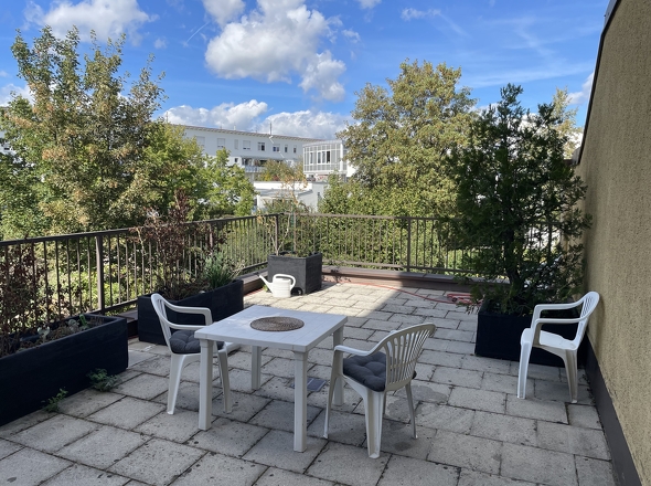 Terrasse mit Westausrichtung