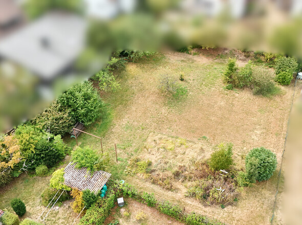 Drohne Gartengrundstück