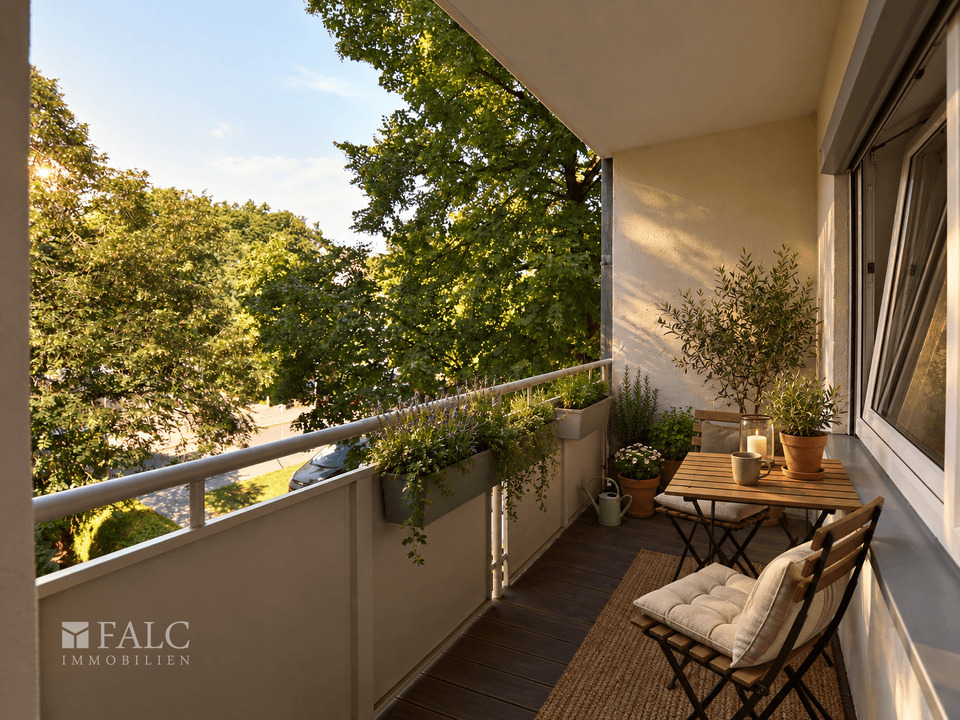 Balkon Einrichtungsbeispiel