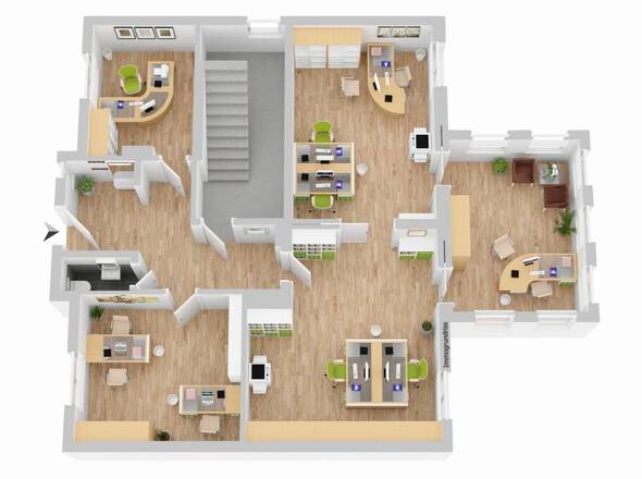 Grundriss EG Büro