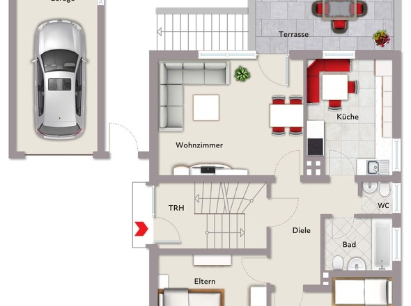 EG: 3ZKB,WC ca. 73 m² Wfl.