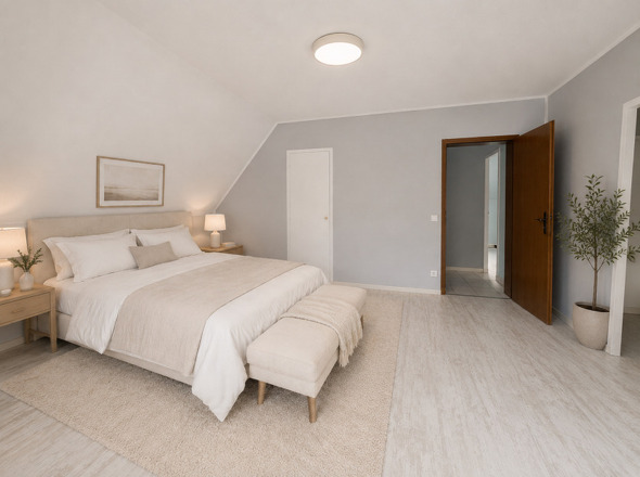 mit KI verändert - Elternschlafzimmer - Einrichtungsidee