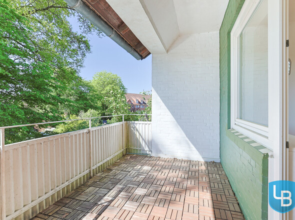 Loggia mit Blick ins Grüne