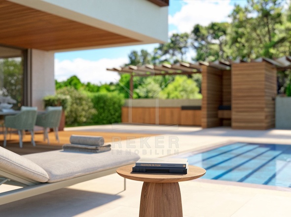 Entspannung pur auf der luxuriösen Terrasse