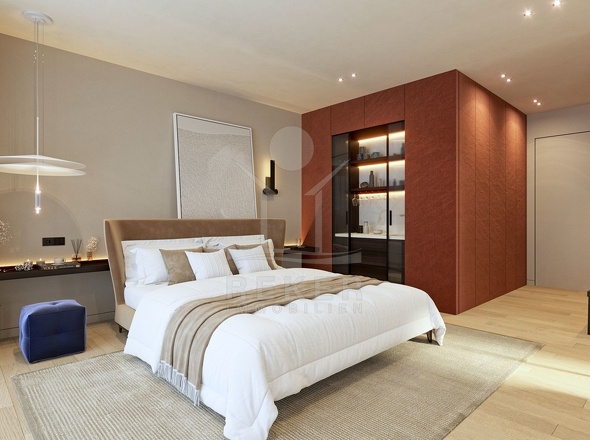 Elegante Schlafzimmer und Terrassen