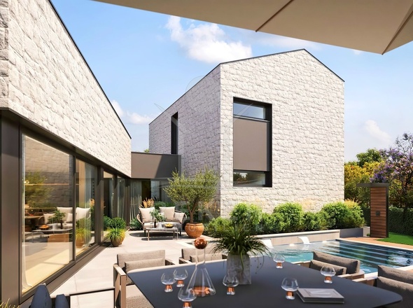 Traumhafte Terrasse mit Skimmer-Pool